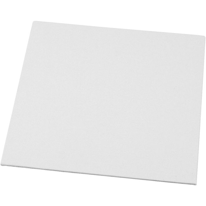 Pannello telato, misura 20x20 cm, spess. 3 mm, 280 g, bianco, 1 pz