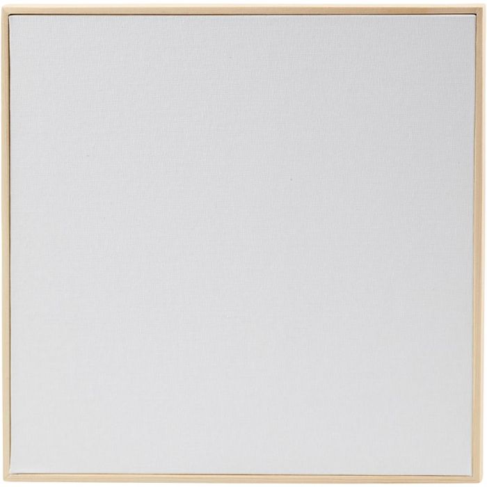 Pannello in tela con cornice, misura 30x30 cm, 280 g, bianco, 10 pz/ 1 conf.