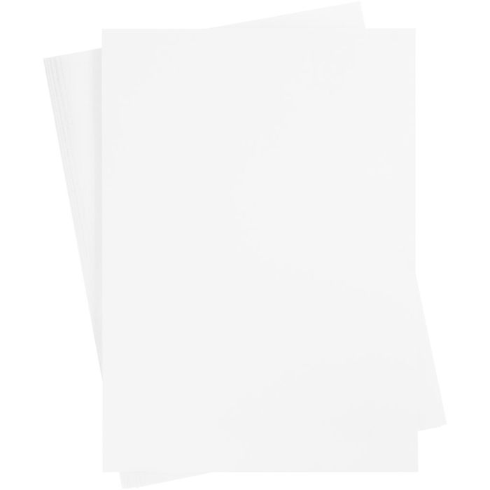 Cartoncino colorato, foglio 460x640 mm, 210-220 g, bianco, 25 fgl./ 1 conf.