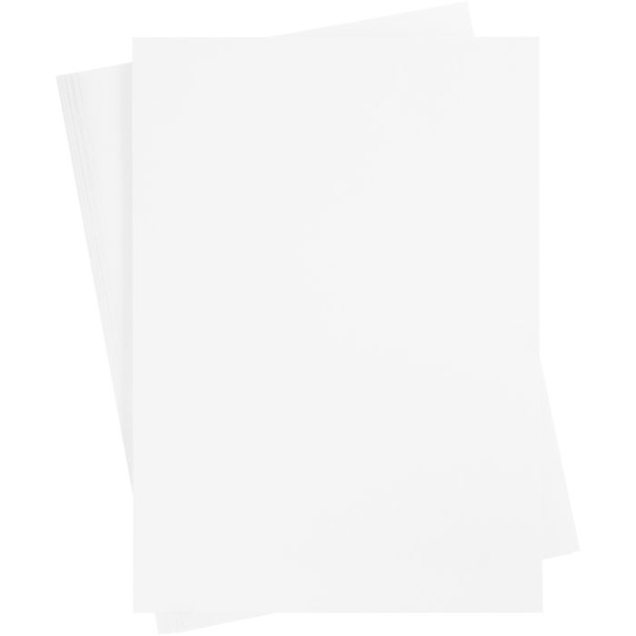 Cartoncino, foglio 50x70 cm, 270 g, bianco, 10 fgl./ 1 conf.