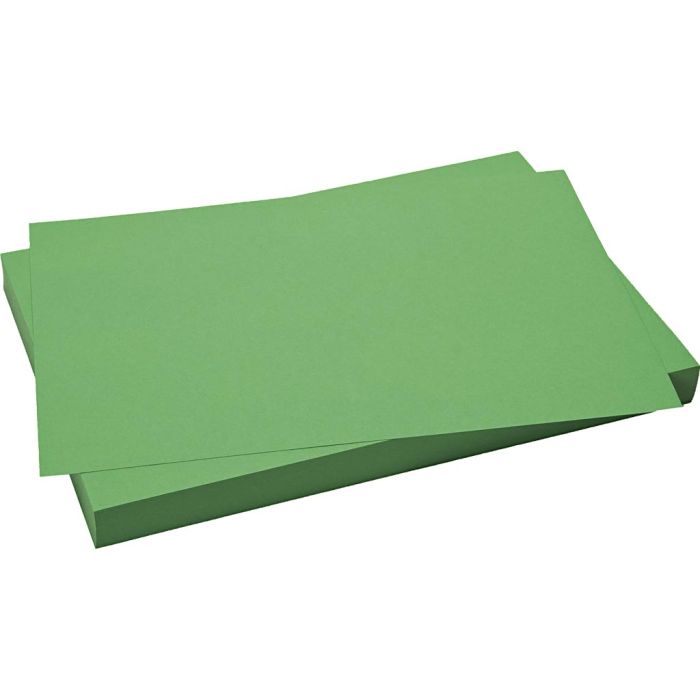 Cartoncino colorato, foglio 50x70 cm, 270 g, verde erba, 10 fgl./ 1 conf.