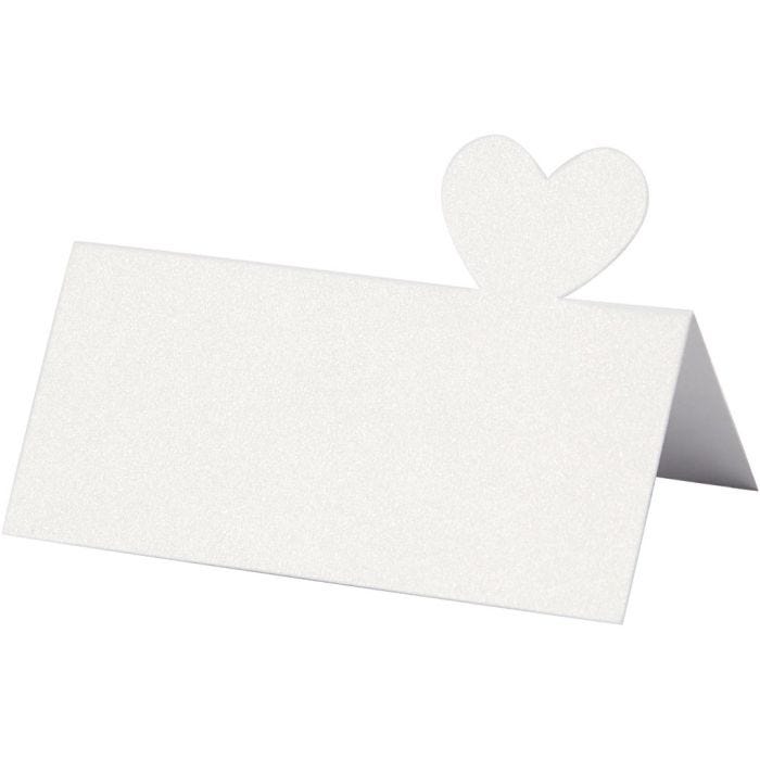 Segnaposto, misura 8x8,5 cm, 120 g, bianco, 20 pz/ 1 conf.