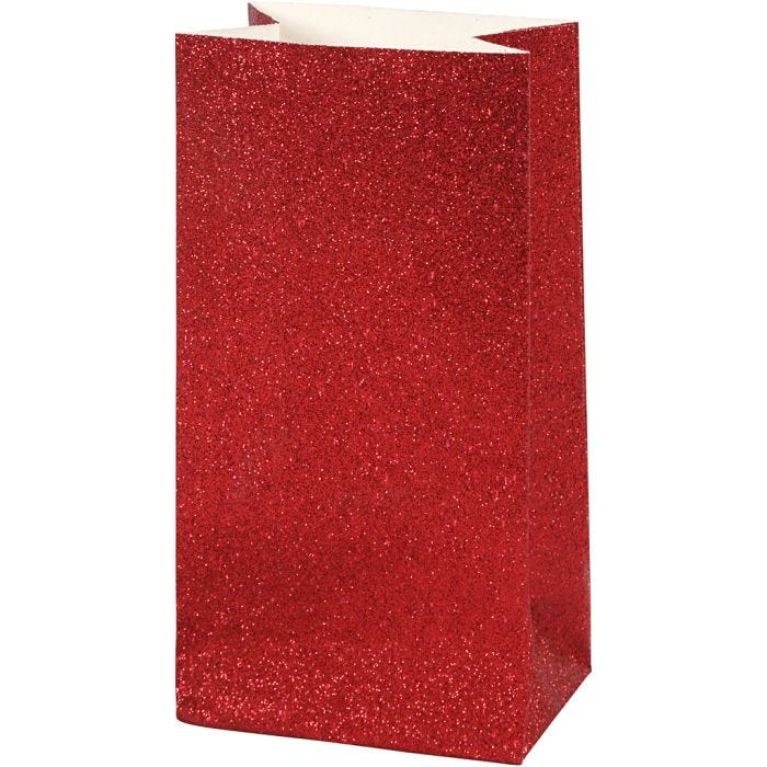 Buste Carta, H: 17 cm, misura 6x9 cm, 200 g, rosso, 8 pz/ 1 conf.