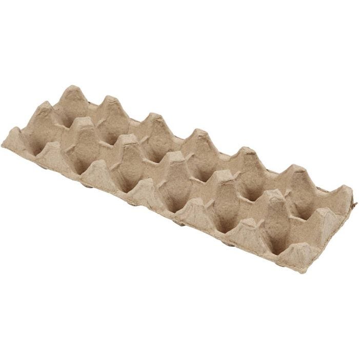 Scatola delle uova, H: 5 cm, L: 30,5 cm, L: 11 cm, 3 pz/ 1 conf.