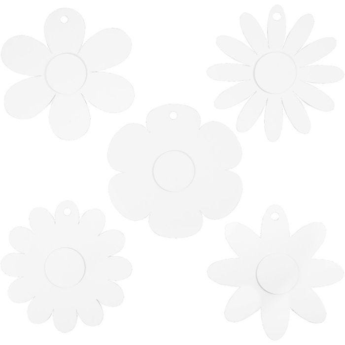 Fiori, diam 20 cm, 400 g, bianco, 5x3 pz/ 1 conf.