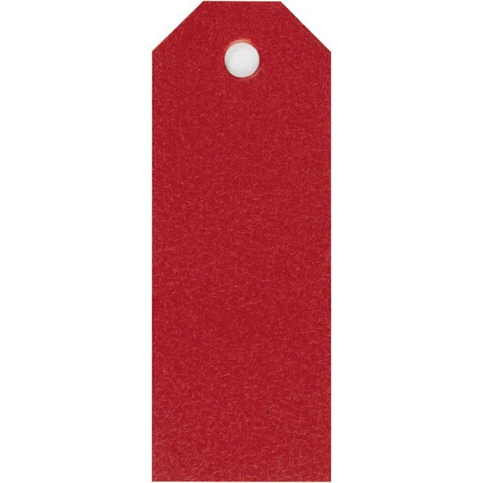 Cartellini Manila, misura 3x8 cm, 220 g, rosso, 20 pz/ 1 conf.