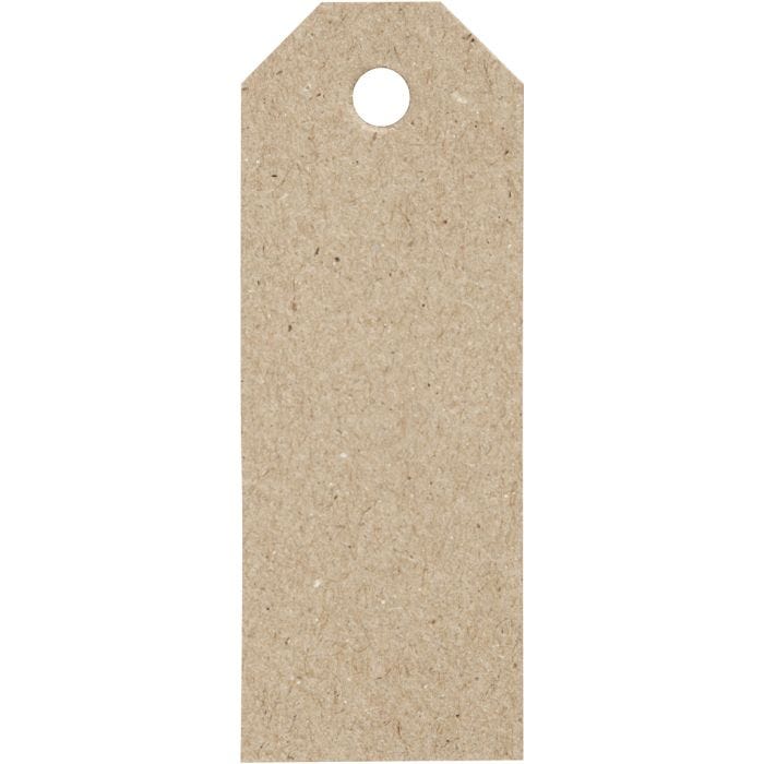 Cartellini Manila, misura 3x8 cm, 220 g, natural, 20 pz/ 1 conf.