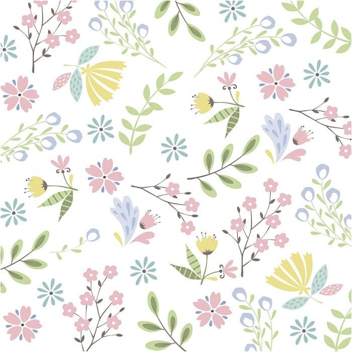 Tovaglioli da tavolo, piccolo fiore, misura 33x33 cm, 20 pz/ 1 conf.