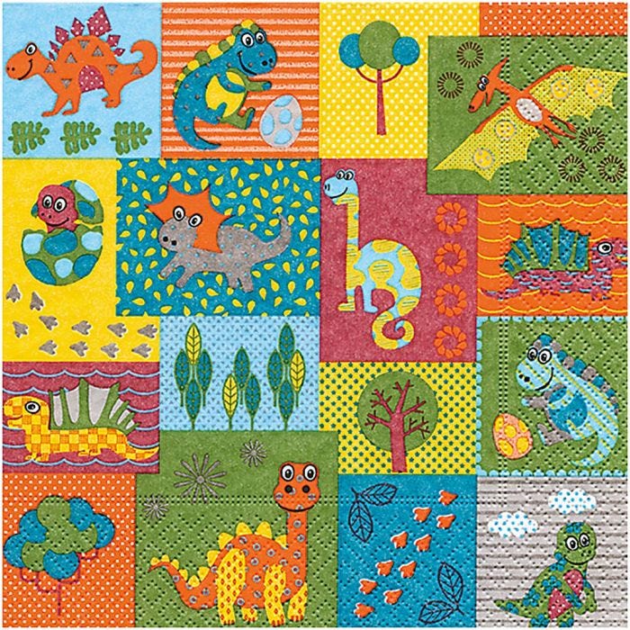 Tovaglioli da tavolo, Animali, misura 33x33 cm, 20 pz/ 1 conf.