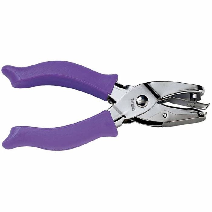 Perforatore a mano, cerchio piccolo, misura buco 1,5 mm, 1 pz