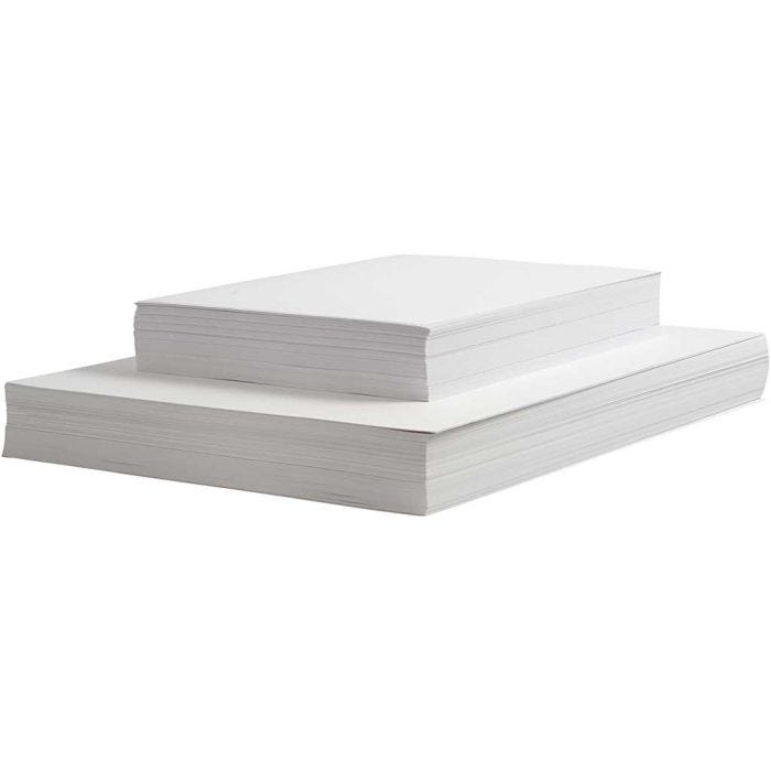 Carta da Disegno, A4,A3, 130+160+190 g, bianco, 6x500 fgl., 3000 fgl. asst./ 1 conf.