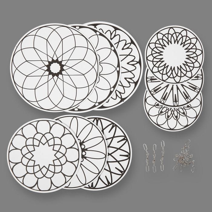 Decorazioni da appendere con stampa, diam 12+15+18 cm, 300 g, 3 set/ 1 conf.