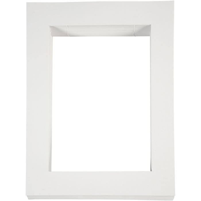 Cornici per foto, A4, misura 28,5x37 cm, 500 g, bianco, 100 pz/ 1 conf.