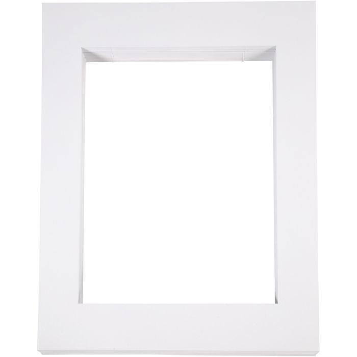 Cornici per foto, A3, misura 40x50 cm, 500 g, bianco, 100 pz/ 1 conf.
