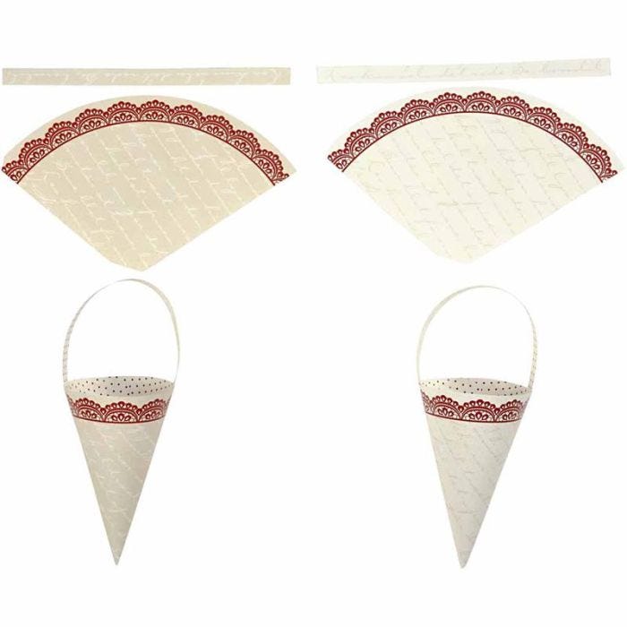 Coni Vivi Gade, H: 13 cm, 160 g, 10 pz/ 1 conf.