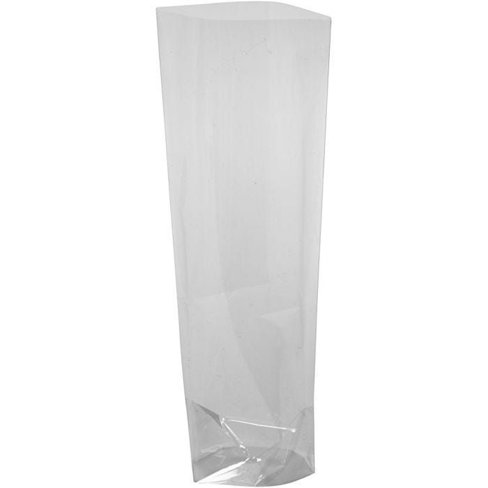 Busta in cellophane , H: 16 cm, misura 6,5x4,5 cm, spess. 25 my, 20 pz/ 1 conf.