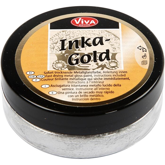 Inka Gold, argento, 50 ml/ 1 vasch.