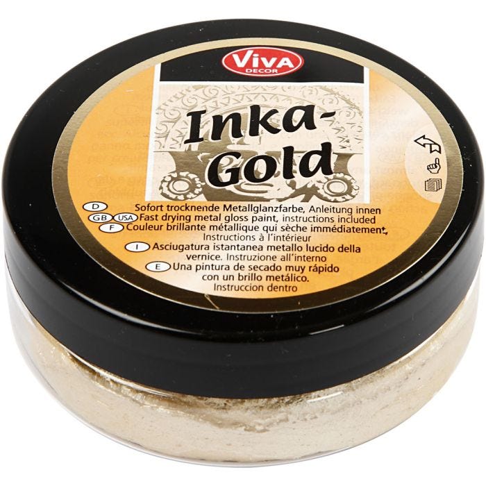 Inka Gold, oro chiaro, 50 ml/ 1 vasch.