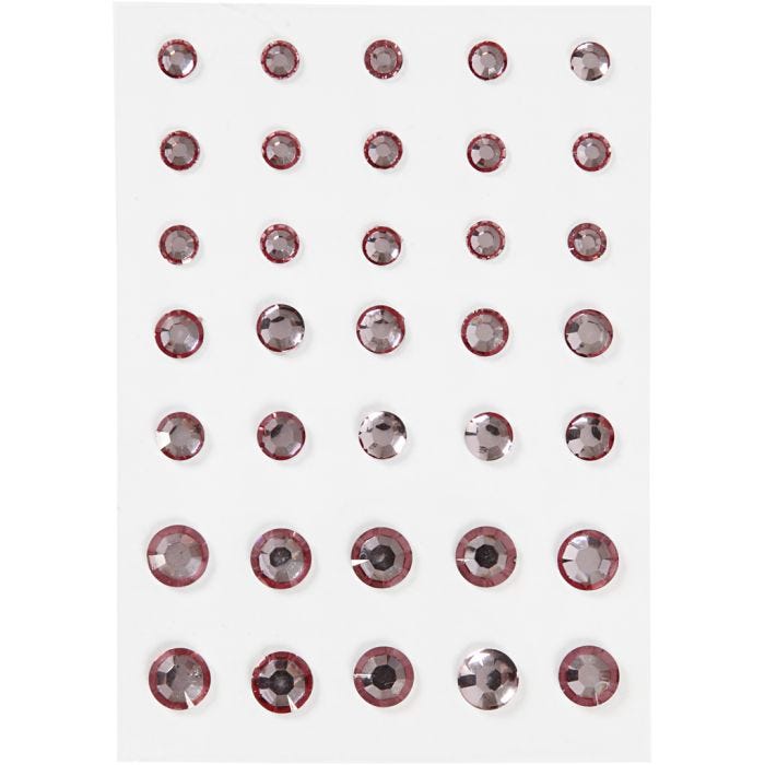 Brillantini, cono rotondo, misura 6+8+10 mm, rosato, 35 pz/ 1 conf.