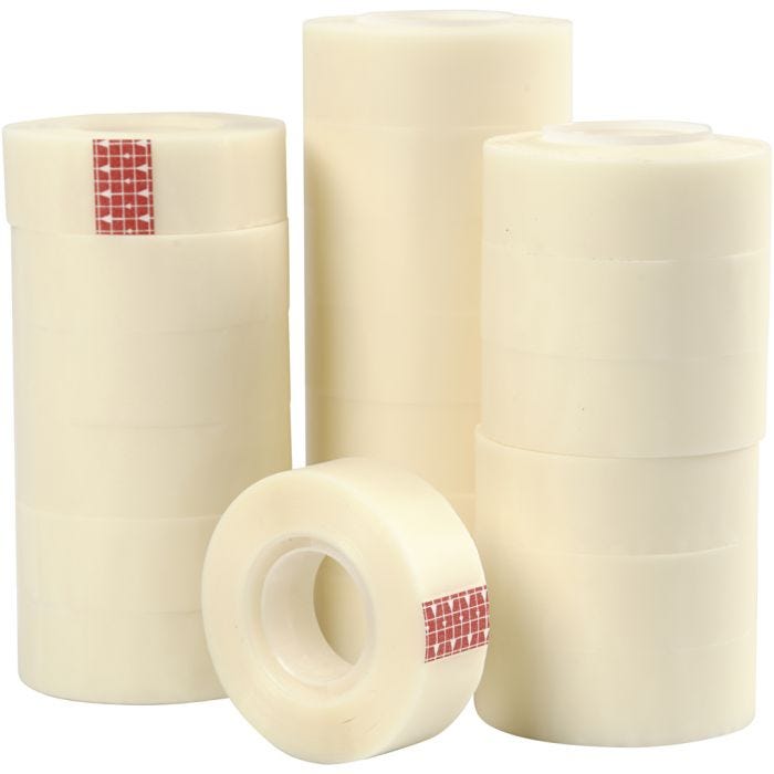Nastro Adesivo Invisibile, L: 19 mm, 20x33 m/ 1 conf.
