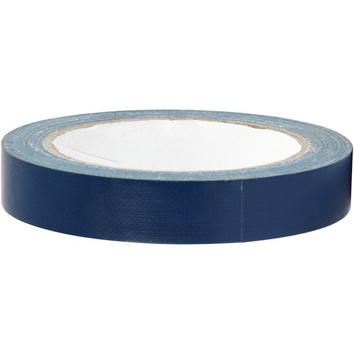 Nastro adesivo telato, L: 19 mm, blu, 25 m/ 1 rot.