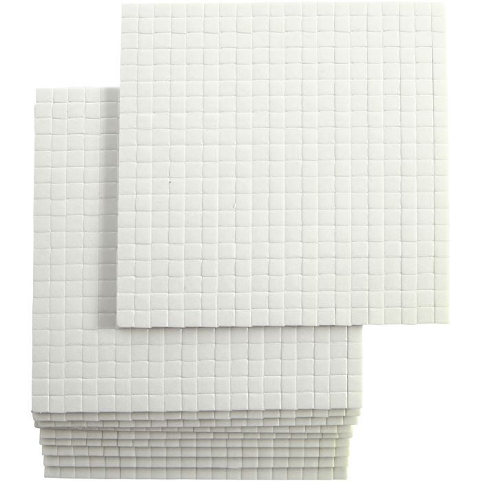 Cubotti adesivi 3D, misura 5x5 mm, spess. 3 mm, 10x400 pz/ 1 conf.
