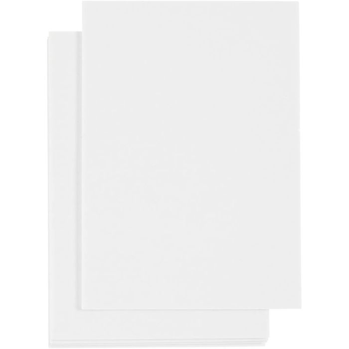 Cuscinetti in gomma 3D, A6, foglio 105x148 mm, spess. 2 mm, bianco, 5fgl./ 1 conf.