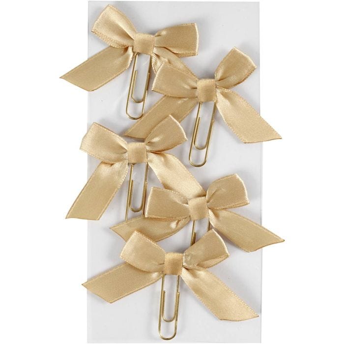 Fermagli in metallo, misura 40x70 mm, oro, 5 pz/ 1 conf.