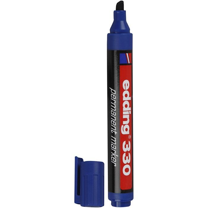Pennarello Edding 330, ampiezza tratto 1-5 mm, blu, 1 pz