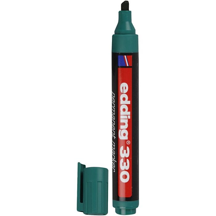 Pennarello Edding 330, ampiezza tratto 1-5 mm, verde, 1 pz