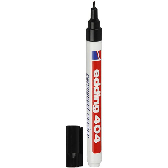 Pennarello Edding 404, ampiezza tratto 0,75 mm, nero, 1 pz