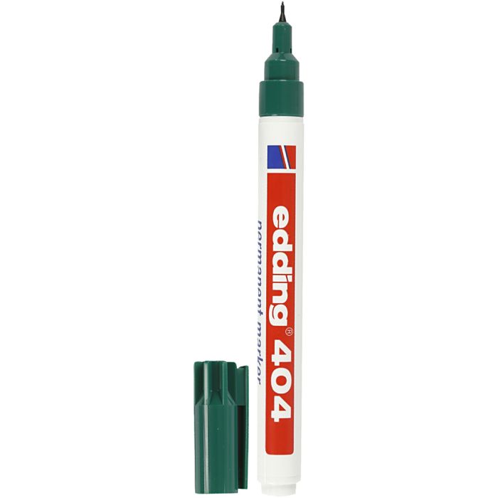 Pennarello Edding 404, ampiezza tratto 0,75 mm, verde, 1 pz