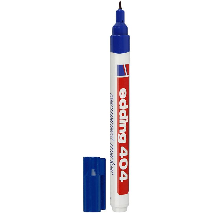 Pennarello Edding 404, ampiezza tratto 0,75 mm, blu, 1 pz