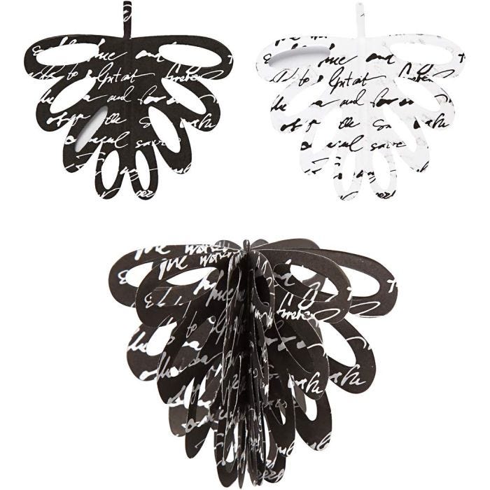 Pigne di carta, H: 6,8 cm, 120 g, 6pz/ 1 conf.