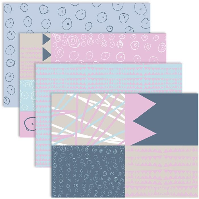 Decoupage Paper, foglio 25x35 cm, 17 g, 4x2 fgl./ 1 conf.