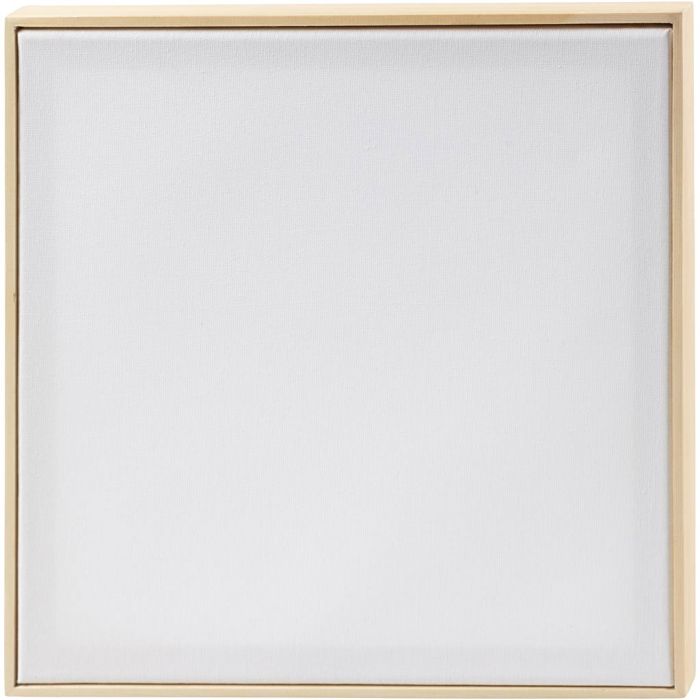 Tela tesata con cornice, misura 30x30 cm, 280 g, bianco, 1 pz