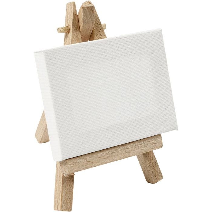 Tela tesata, misura 8x6x1 cm, bianco, 1 pz