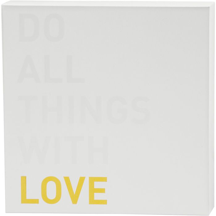 Tele con motivi dorati , H: 25,4 cm, P: 2,54 cm, L: 25,4 cm, bianco, 1 pz