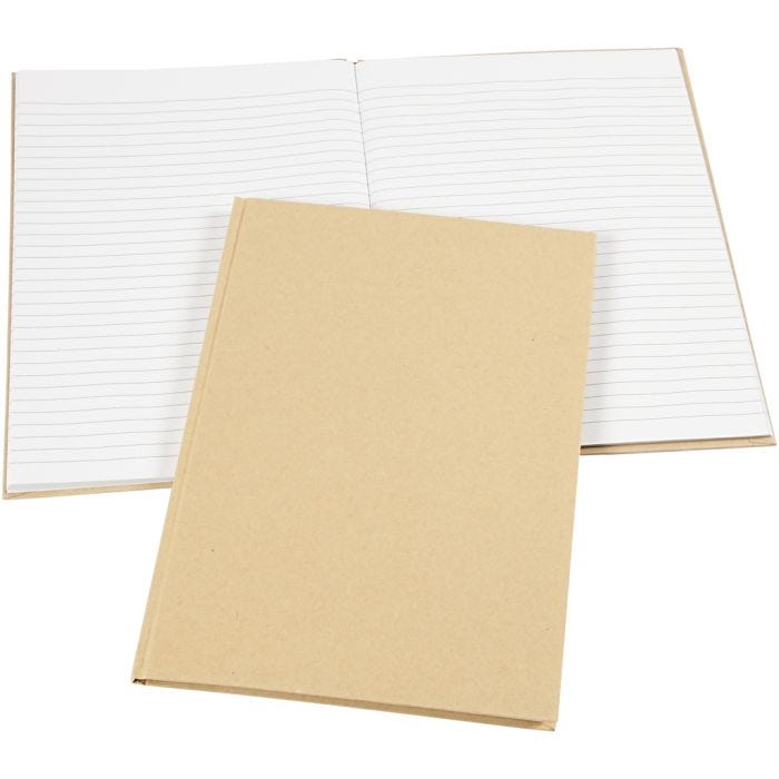Quaderno, A4, foglio 210x297 mm, 60 g, marrone, 1 pz