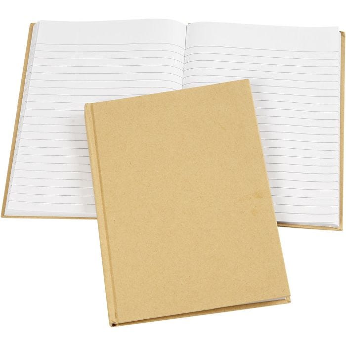 Quaderno, A5, 60 g, marrone, 1 pz