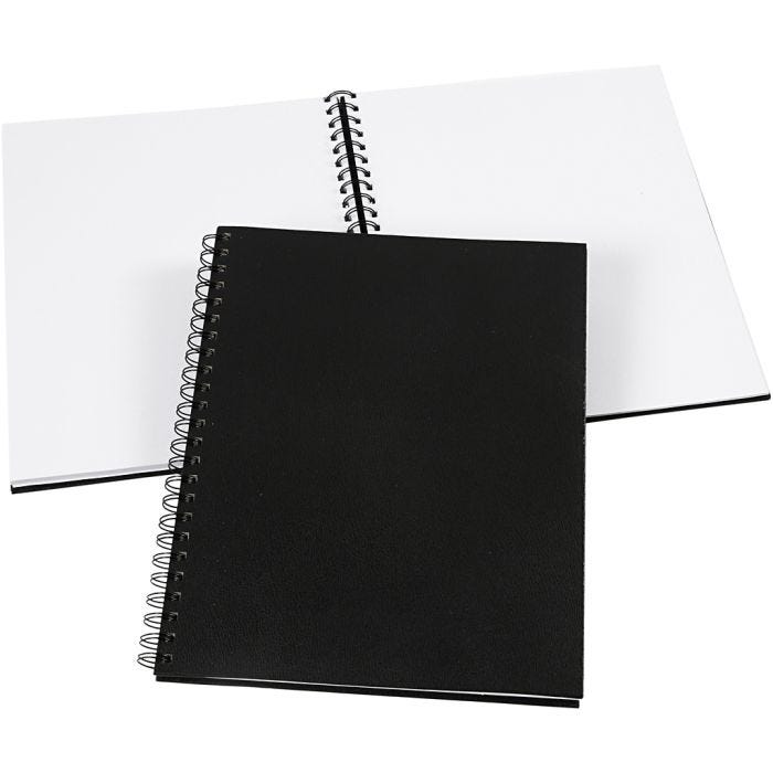 Blocco da disegno, misura 23x30,5 cm, 120 g, nero, 1 pz