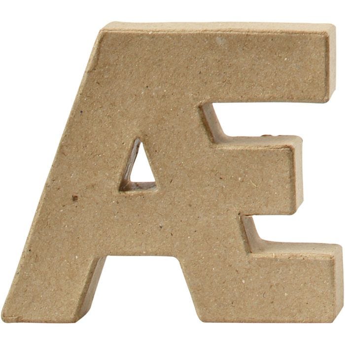 Lettera, Æ, H: 10 cm, spess. 2 cm, 1 pz
