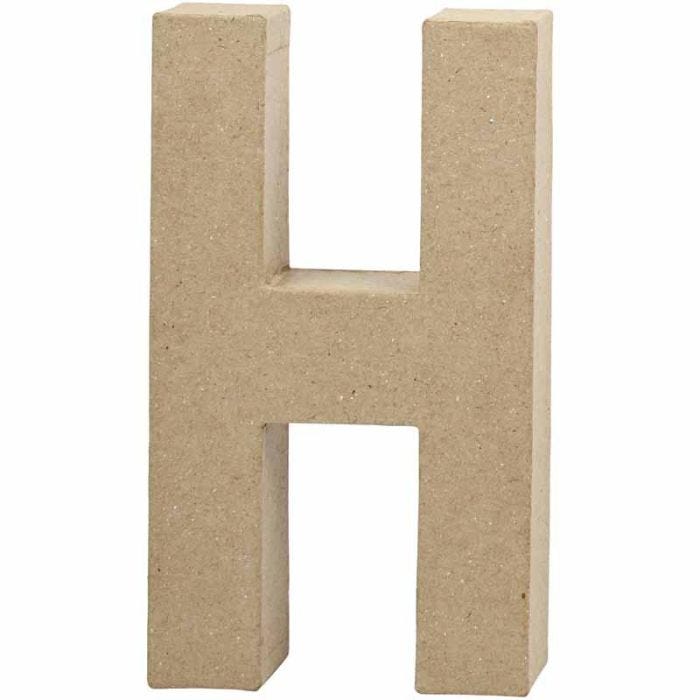 Lettera, H, H: 20,2 cm, L: 11,2 cm, spess. 2,5 cm, 1 pz