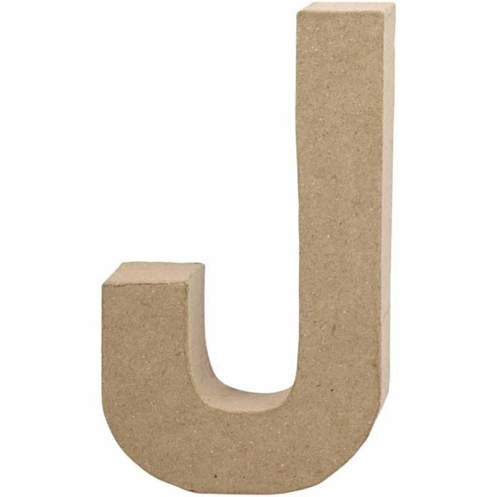 Lettera, J, H: 20,5 cm, L: 11,5 cm, spess. 2,5 cm, 1 pz