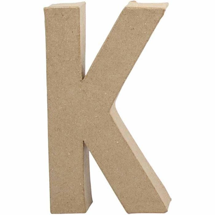 Lettera, K, H: 20,3 cm, L: 11,5 cm, spess. 2,5 cm, 1 pz
