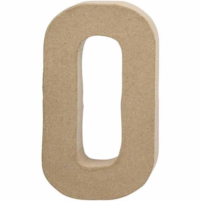 Lettera, O, H: 20,4 cm, L: 11,5 cm, spess. 2,5 cm, 1 pz