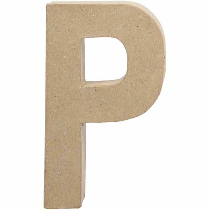 Lettera, P, H: 20,5 cm, L: 11,4 cm, spess. 2,5 cm, 1 pz