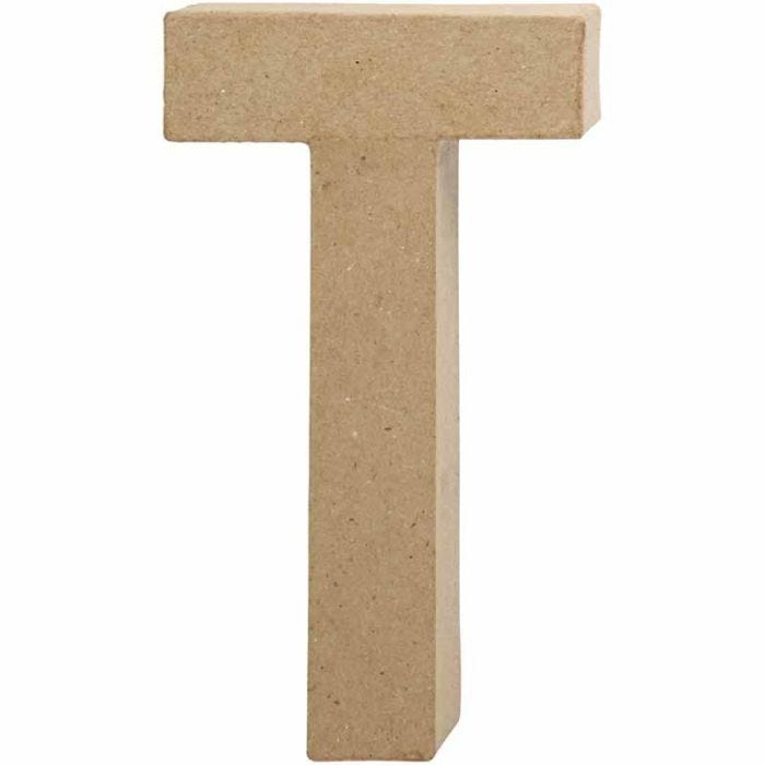 Lettera, T, H: 20,5 cm, L: 11 cm, spess. 2,5 cm, 1 pz