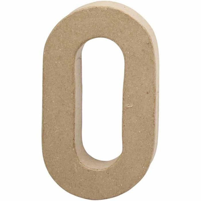 Numero, 0, H: 20,4 cm, L: 11,7 cm, spess. 2,5 cm, 1 pz
