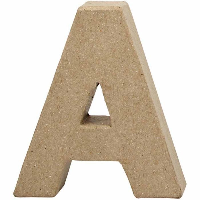Lettera, A, H: 10 cm, L: 9,5 cm, spess. 1,7 cm, 1 pz